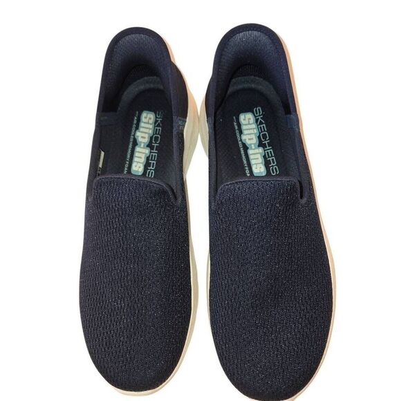 Sketchers Womens Go Walk Joy Easy Step In Air Cooled Mat Navy Blue Sneaker Size - Picture 2 of 11